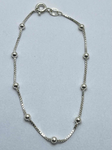 Pulseira Infantil Prata 925 Semijoia Comprimento 18 Diâmetro 18 Cm