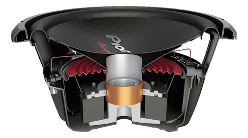 Par De Subwoofers Para Automóvil Pioneer TS-W312D4 Champion Series 12 Pulgadas 1600 Watts Máximo 500 Watts RMS Doble Bobina DVC 4 Ohms Color Negro