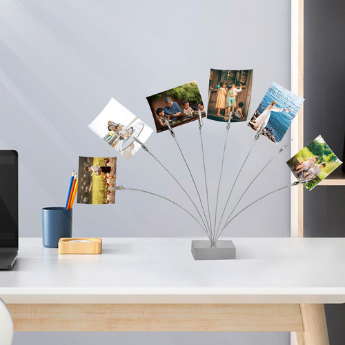 Soporte Para Árbol De Fotos, Base De Cubo, 8 Ramas De Árbo
