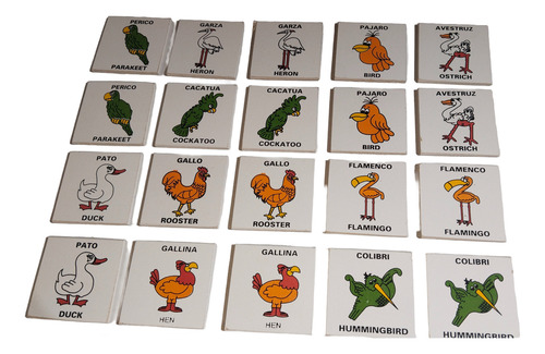 Memorama De Aves - Juego De Mesa