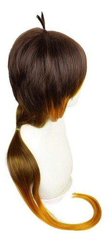 Peluca De Cosplay Genshin Impact Zhongli Pelo Largo 90cm