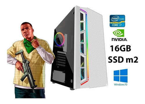 Computador Gamer I7 Gtx 1050ti 16gb Ssd M2 Fonte 80plus