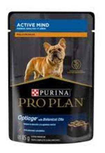 Imagen 1 de 2 de Pro Plan Optiage Active Mind Perro Senior Pollo Sobre 100g