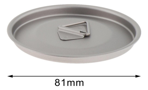 Tapa De La Taza De Agua De Titanio Tapa De Camping 76 Mm