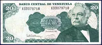 Comprar Billete 20 Bolívares X8 Diciembre 8 1992 José Antonio Páez