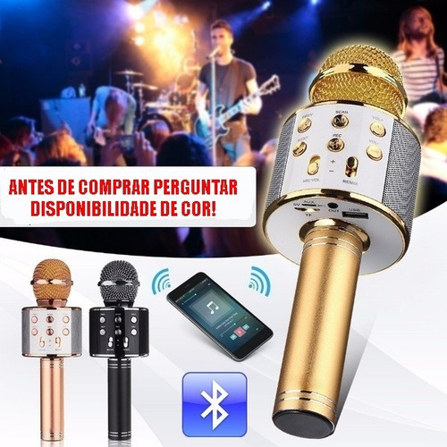 Microfone Bluetooth Sem Fio Youtuber Karaoke Promoção!