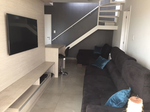 Imagem 2 de 15 de Cobertura Duplex Mobiliada - 86 M² - 1 Suíte - 2 Vagas - Ic17757