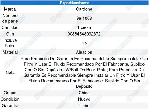 Bomba Direccion Dodge Ram 2500 03 A 09 Cardone