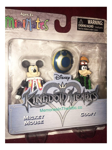 Set Kingdom Hearts Minimates Mickey Donald Goofy Sora Tron.