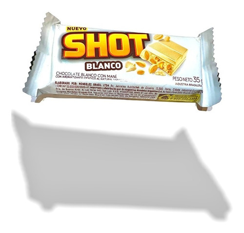 Chocolate Shot Blanco 35g (caja X 25u) Barata La Golosineria