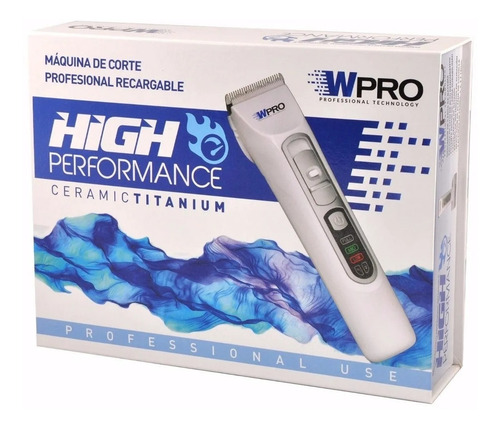 Maquina Recargable High Performance Ceramic Titanium Wpro