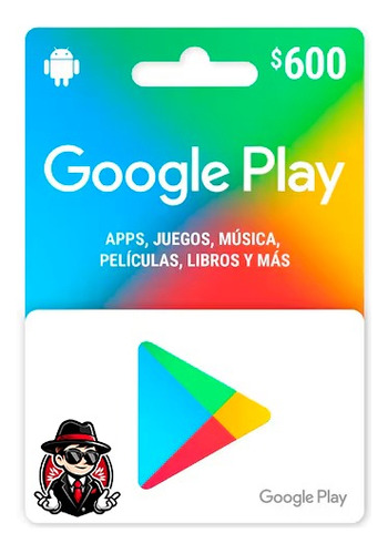 Tarjeta De Regalo Google Play $600