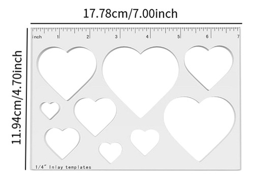 Plantilla De Enrutador De Carpinter Corazón 9 En 1
