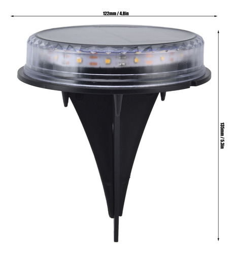 -de Césped Solar Led Ip65 A Prueba De Agua, Cálido Y