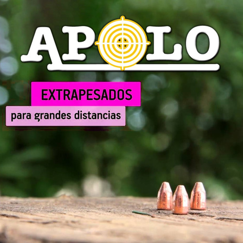 Imagen 3 de 10 de Balines Apolo Destroyer X 150 Cobreados 5.5 Mm