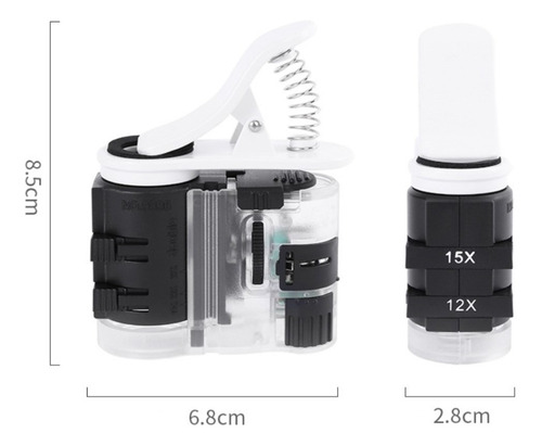 Lupa Microscopio Para Celular Led Uv Lamp