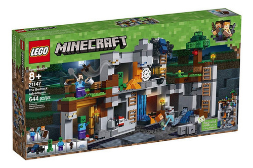 Lego Minecraft Bedrock Adventures 21147 Aventuras Subterra