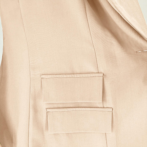 Conjunto De Pantalones Cortos Casuales Sin Mangas Con Cuello