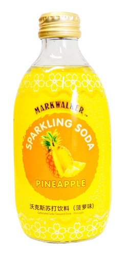 Imagen 1 de 1 de Refresco Japones Sparkling Soda Sabor Piña, Walker's, 290 Ml