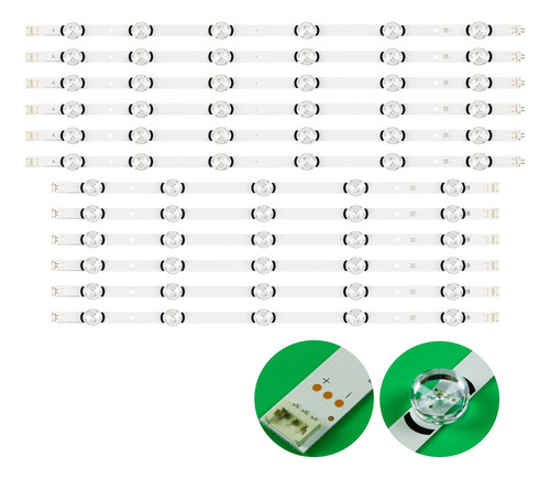 Kit Leds For LG 60lb5830/60lb6100/60lb6500, Aluminio - Nuevo