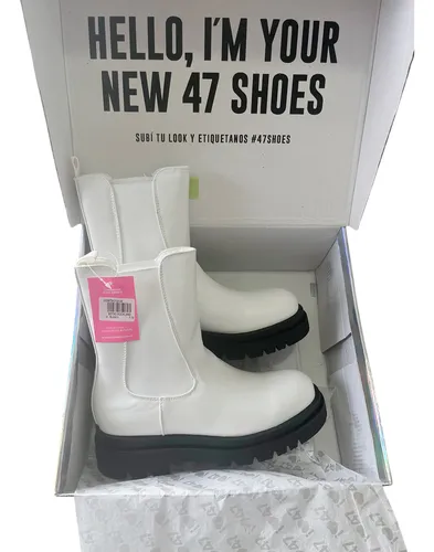 comprar 47 Street - Botas Borcegos De Cuero 47 Street Rockland Mujer