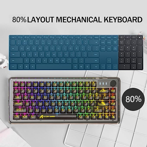 Magic-refiner 81 Keys Compact Gaming Keyboard Y Cable Usb C