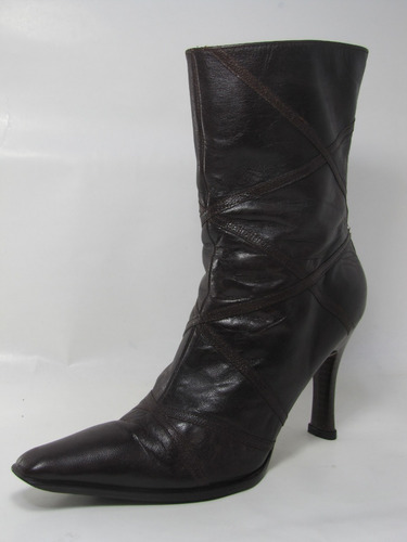 Botas Zapatos Basement Cuero Talla 38 Elegantes (Usado)