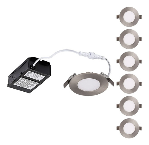 Prima W  Pulgadas Led Ultra Fino Luz Empotrada Con Caja...