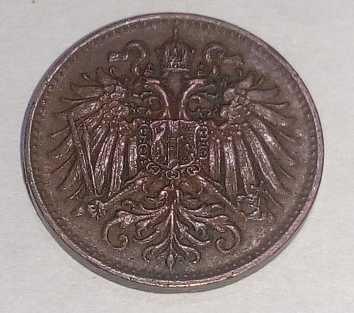 Moneda Austria 2 1894 Y 10 Heller 1895. Lote X 2 Uni (Usado)