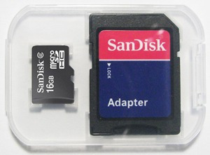 Cartão De Memória Micro Sdhc 16gb Sandisk Com Adaptador Sd