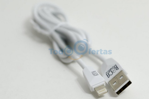 Imagen 2 de 2 de Cable De Datos Cargador Usb iPhone 5 6 7 8 5c 5s Plus Y Mas