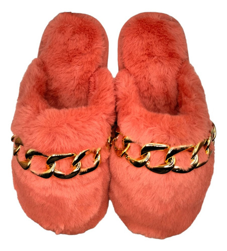 Pantuflas Cadena Invierno Mujer Con 4 Colores