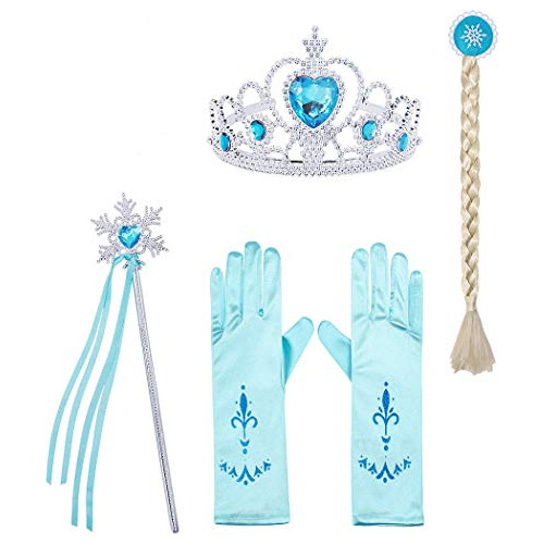 Princesa De Nieve Dress Up Blue Jewelry Accesorios Pelu...