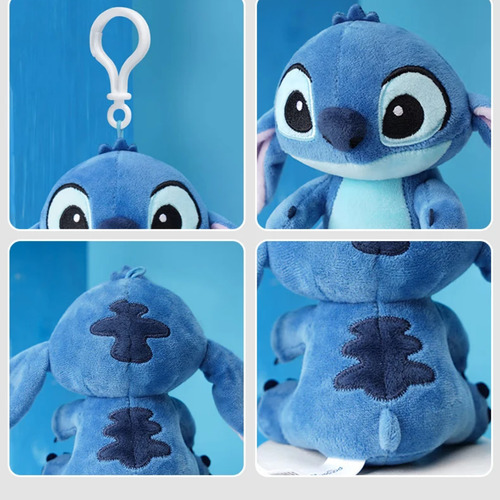 Pelúcia Chaveiro Lilo Stitch Azul Fofo Grande Keychain Cor Sortido