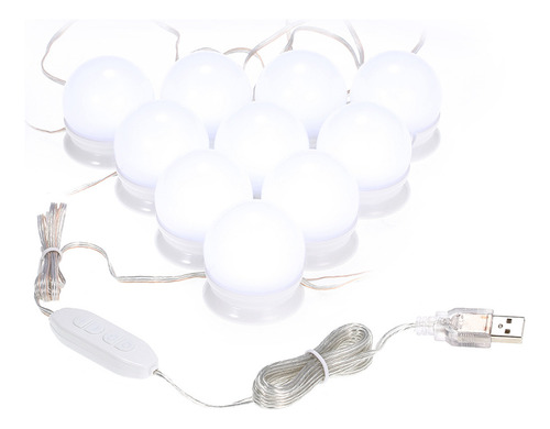 ; Luces De Maquillaje Led Para Espejo De Tocador, Lámpara