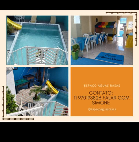 Aluguel Espaço Com Piscina Para Pequenos Eventos.