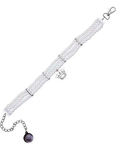 Dchica Paws Faux Pearl Collar Jewllery For Dog  Cats
