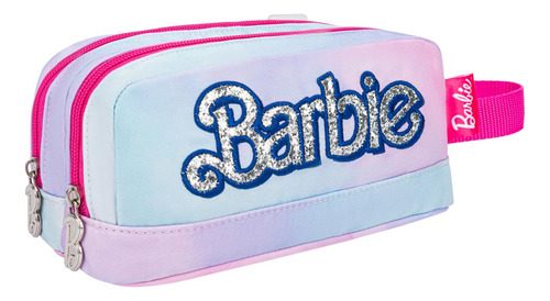 Lapicera Estuche Organizador Barbie Azul/rosa 041a Color Azul