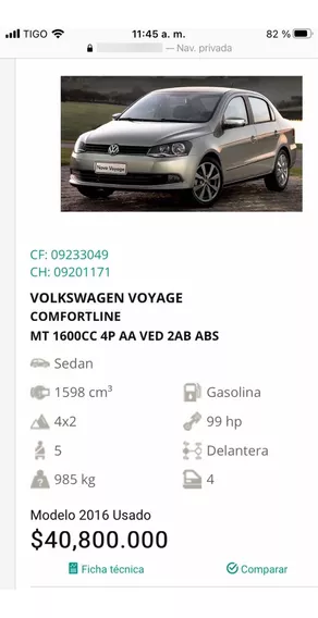 Volkswagen Voyage 1.6 Comfortline