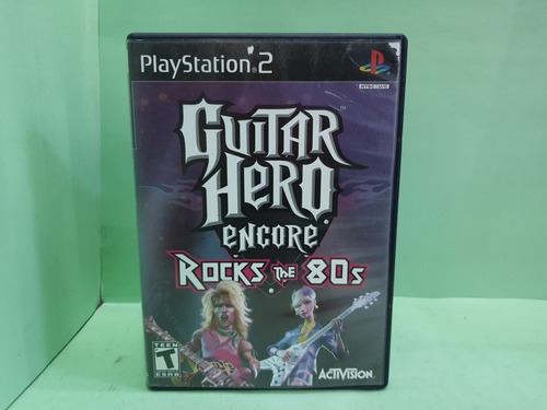 Guitar Hero Encoré Rock 80s Ps2