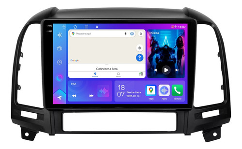 Multimidia Santa Fé 05/13 9p Android Carplay 4/64gb + Ré