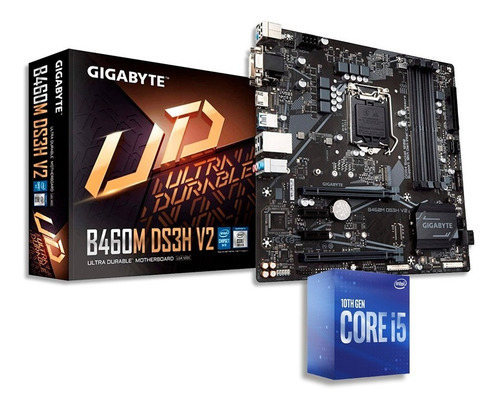 Kit Intel Core I5 10400 + Motherboard B460m Ds3h V2