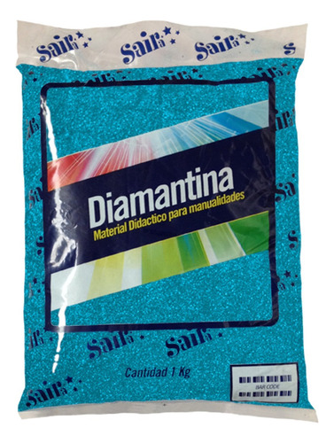 Diamantina Fina Saira 1 Kilo Color Azul Irisado