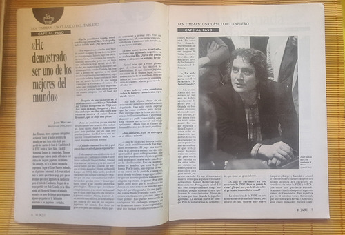 Ajedrez Revista Jaque (1995), Kasparov-anand, Timman, Granda