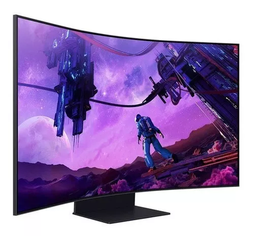 Monitor Gaming 55 Odyssey Ark Con Curvatura 1000r Color Negro