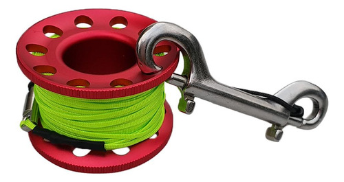 Línea De Guía De Carrete De Buceo Con Carrete De Rojo