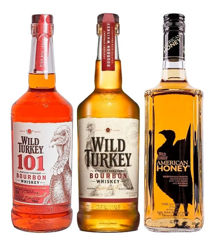 Whisky Wild Turkey Bourbon + Bourbon 40 + Honey Bourbon