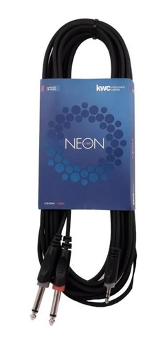 Imagen 1 de 6 de Cable Kwc Neon 9005 Miniplug Str X 2 Plug Mono 6m - Oddity