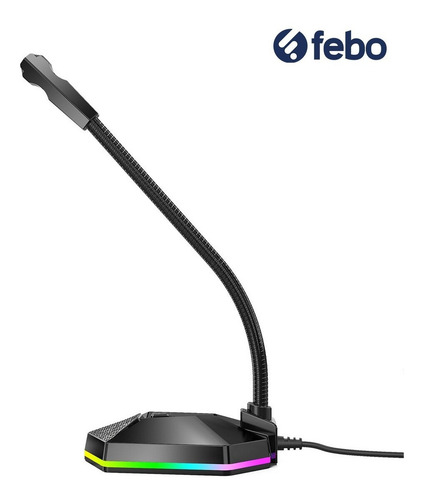 Micrófono Omnidireccional Usb Gaming Meetion Mc13 Con Rgb