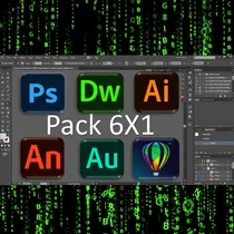 Comprar Programas De Diseño Y Edicion Adobe Photoshop Pack 6x1